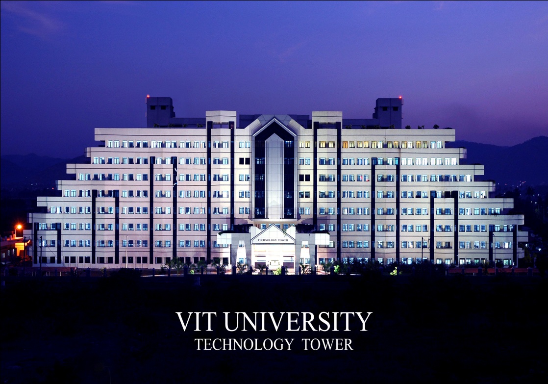 Vellore Institute of Technology campus in Vellore, Tamil Nadu
